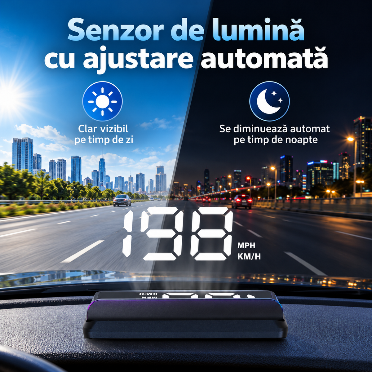 Afișaj Auto HUD cu Proiecție pe Parbriz